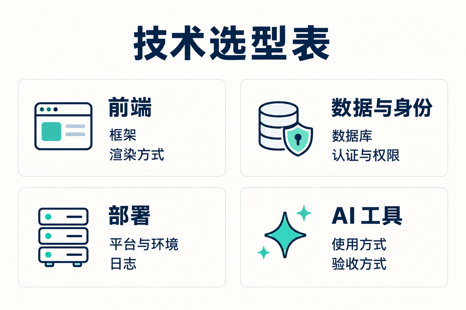 开发工具与技术栈的选择 · 图解 2